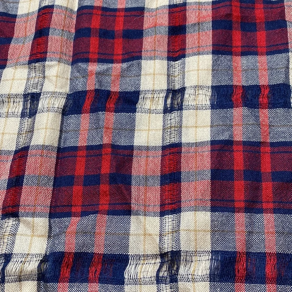 Francesca’s Plaid Wool Blend Scarf